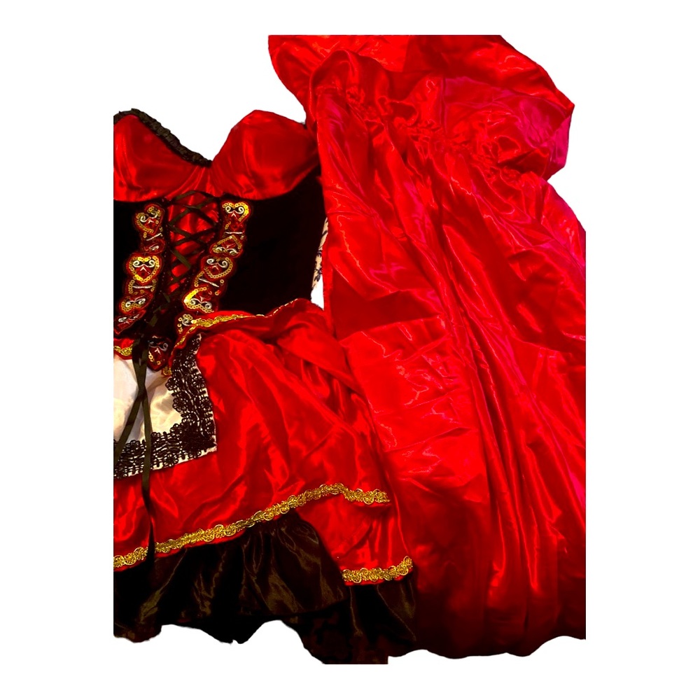 Women’s XL Red riding hood costume.